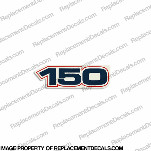 Evinrude Single "150" E-Tec Decal INCR10Aug2021