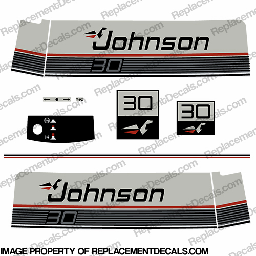 Johnson 1987-1988 30hp VRO Decals INCR10Aug2021