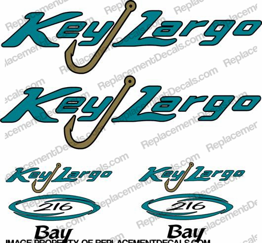 Key Largo 216 Bay Boat Decal Package INCR10Aug2021