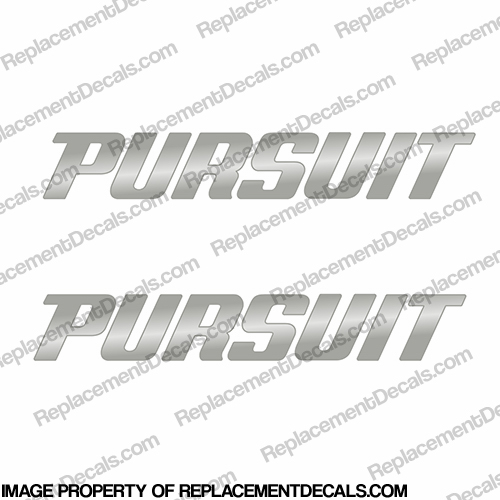 Pursuit Boat Logo Decal - Chrome INCR10Aug2021