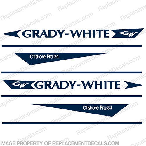 Grady White Offshore Pro 24 Decal Kit INCR10Aug2021