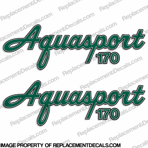 Aquasport 170 Boat Decals (Set of 2) - Any Color INCR10Aug2021