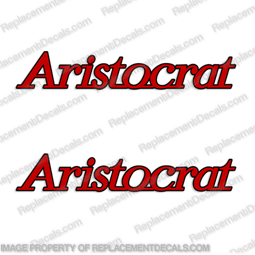 Aristocrat RV Decal Kit (Set of 2)  recreational vehicle decals, rv, decal, sticker, kit, set aristo, aristocrat, camper, motorhome, INCR10Aug2021