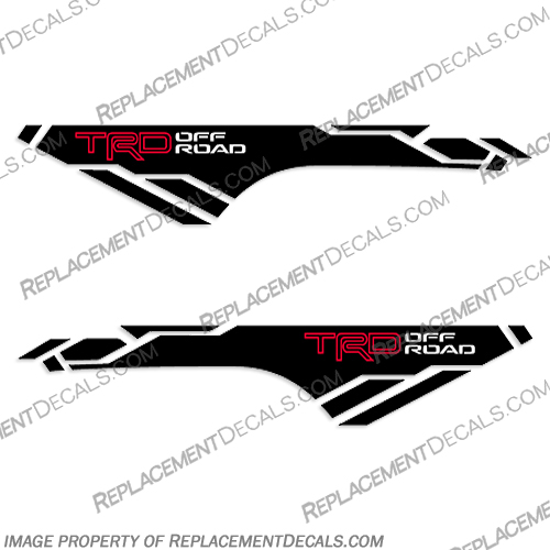 Toyota Tacoma TRD Offroad Truck Decals - 2016-2021 toyota, tacoma, trd, offroad, off, road, truck, decals, stickers, set, kit, of, 2, two, 