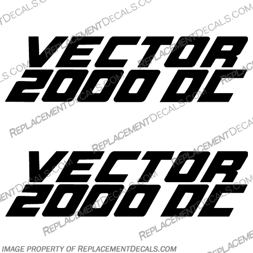 HydraSports Vector 2000 DC Decal (Set of 2) boat, decals, hydra, sports, vector, 2000, dc, logo, stickers, decal, sport, hydrasports, hydrasport, hydrosport, hydrosports, 