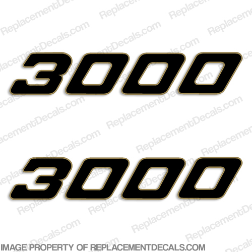 Century Boats 3000 Logo Decals (Set of 2) INCR10Aug2021