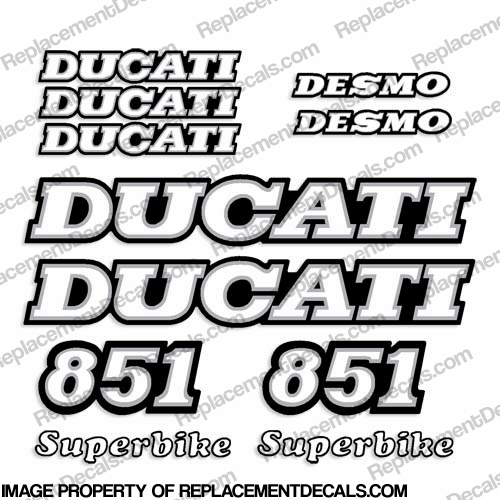 Ducati 851 Decal Kit - 1989-1990 INCR10Aug2021
