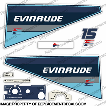 Evinrude 1985 15hp Decal Kit INCR10Aug2021
