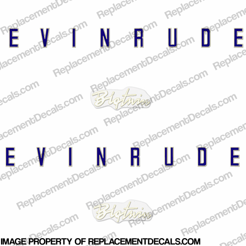 Evinrude 1958 35hp Decal Kit INCR10Aug2021