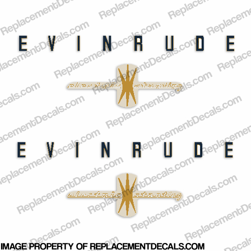 Evinrude 1958 35hp Electric Start Decal Kit INCR10Aug2021