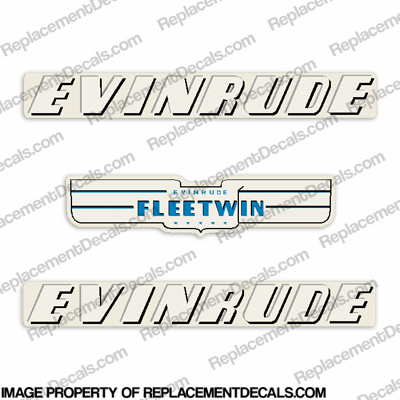 Evinrude 1953 7.5hp Decal Kit INCR10Aug2021