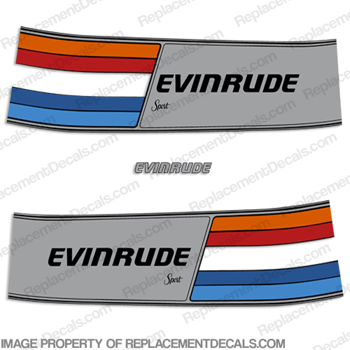 Evinrude 1981 75hp Decal Kit INCR10Aug2021