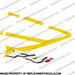 F4i Right Mid Fairing Decal (Yellow) INCR10Aug2021