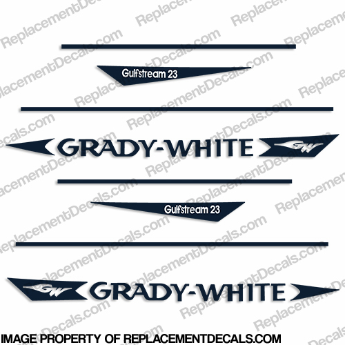 Grady White GulfStream 23 Decal Kit INCR10Aug2021