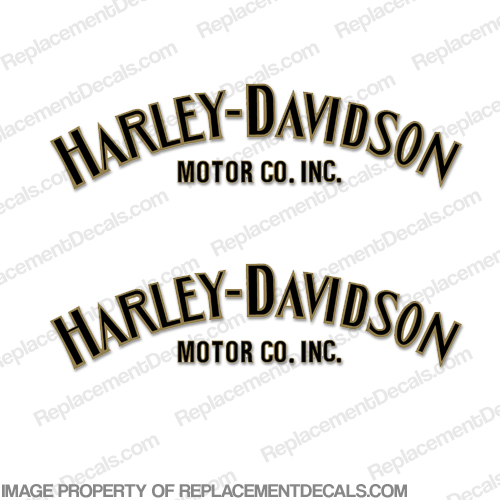 Harley-Davidson Fuel Tank Decals (Set of 2) - Style 1 - Any Color style 1, style, 1, INCR10Aug2021, harley, davidson, style-1, style1, 