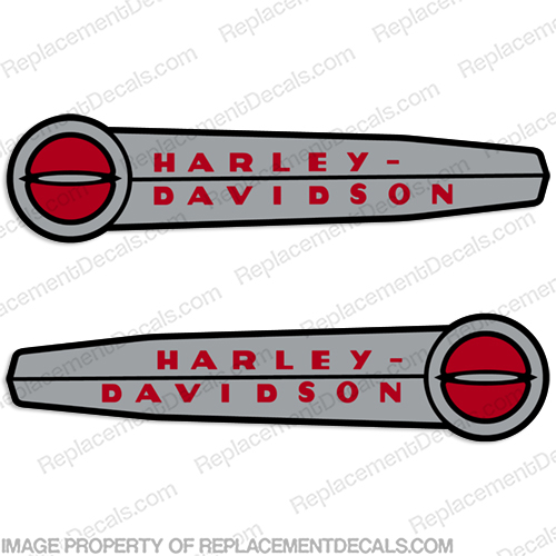 Harley-Davidson Hummer Decals (Set of 2) - 1948 - 1950 Harley, Davidson, harley davidson, soft, tail, 1951, 52, wr,k,r, harleydavidson, 1949, 48, 49, 50, INCR10Aug2021