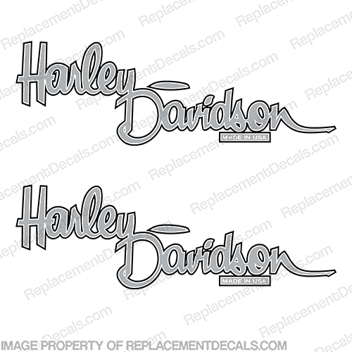 Harley-Davidson Fuel Tank Motorcycle Decals (Set of 2) - Style 13 harley davidson, harley, davidson, INCR10Aug2021