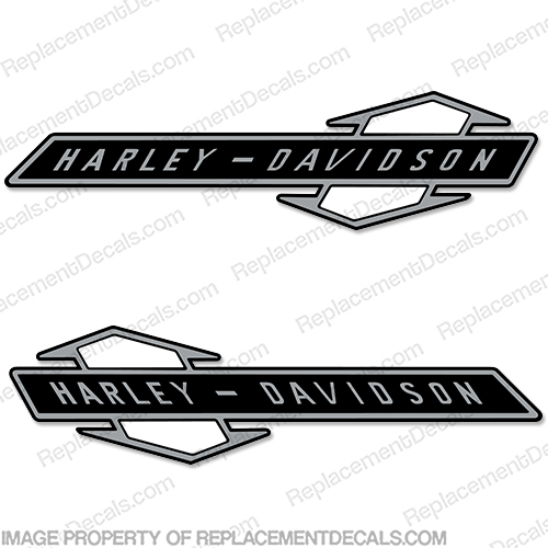 Harley Davidson Fuel Tank Decals (Set of 2) - Style 19 Harley, Davidson, Harley Davidson, nine, teen, nineteen, INCR10Aug2021