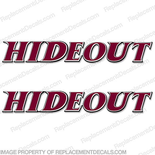 Hideout by Keystone Hornet RV Decals Style 3 (Set of 2) - Pick Color! INCR10Aug2021