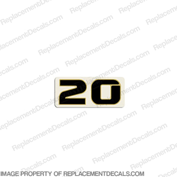 Honda Single "20" Decal   INCR10Aug2021