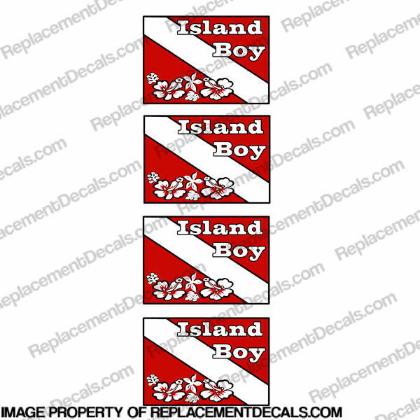 Flag - Island Boy Dive Decal INCR10Aug2021