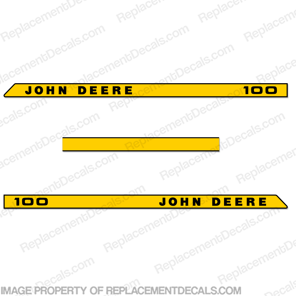 John Deere 100 Riding Lawn Mower Decals  INCR10Aug2021