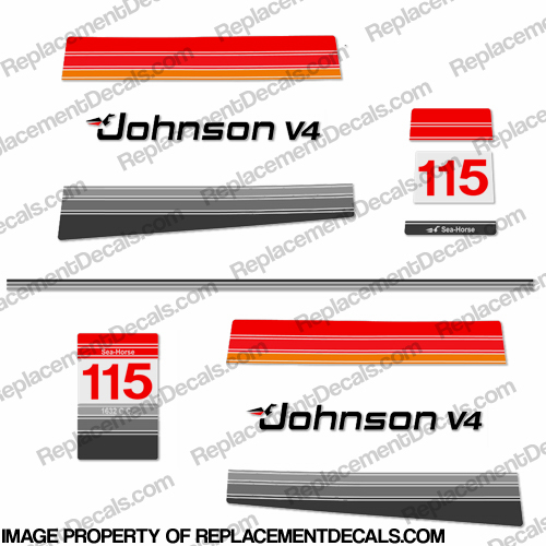 Johnson 1980 115hp Decals INCR10Aug2021