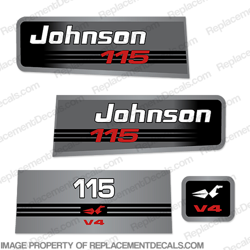 Johnson 115hp V4 Decals INCR10Aug2021