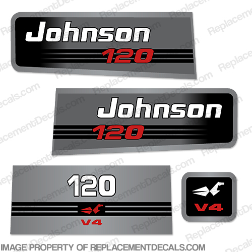 Johnson 120hp V4 Decals INCR10Aug2021