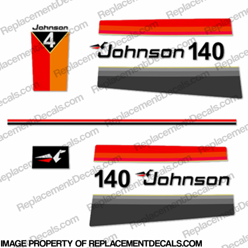 Johnson 1977 140hp Decals INCR10Aug2021