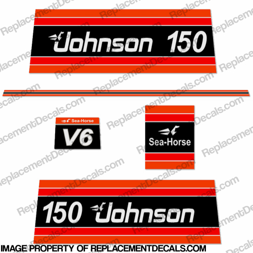 Johnson 1981 150hp Decals INCR10Aug2021
