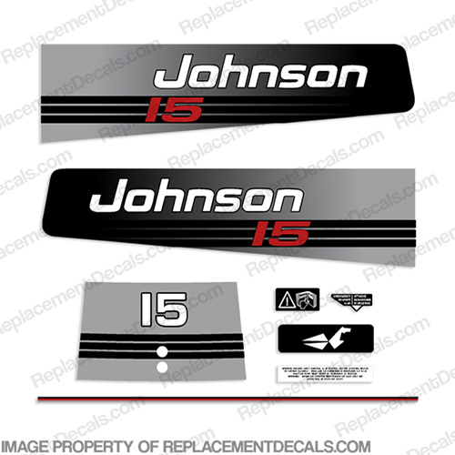 Johnson 15hp Decals - 1993 - 1994 15 hp, 1993, INCR10Aug2021