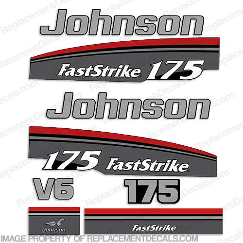 Johnson 175hp Fast Strike Decals 1997 - 1998 faststrike, 175, 175 hp, INCR10Aug2021