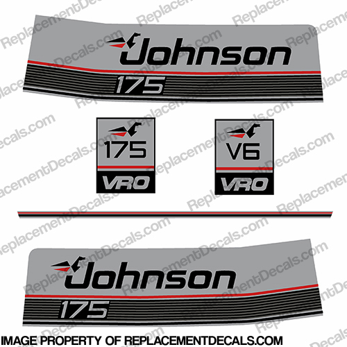 Johnson 1987 175hp VRO Decals INCR10Aug2021