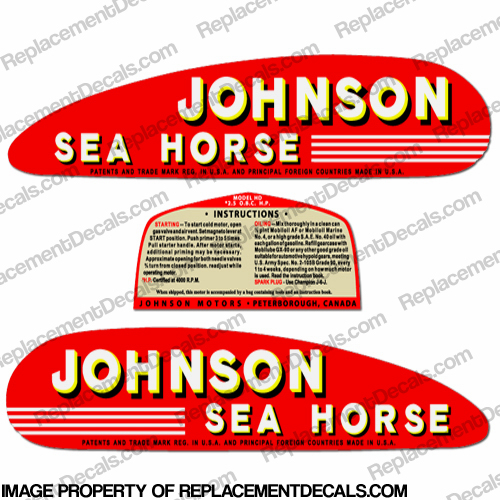Johnson 1948 2.5hp Decals INCR10Aug2021