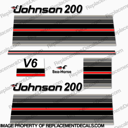 Johnson 1982 200hp Decals INCR10Aug2021