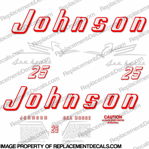 Johnson 1954 25hp Decals INCR10Aug2021