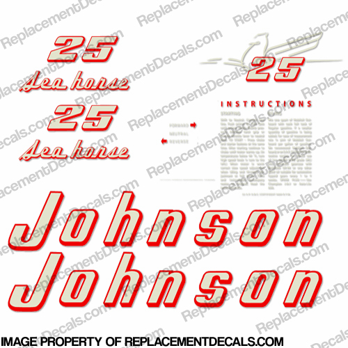 Johnson 1955 25hp Decals INCR10Aug2021