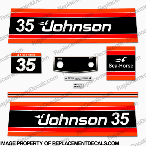 Johnson 1981 35hp Decals 