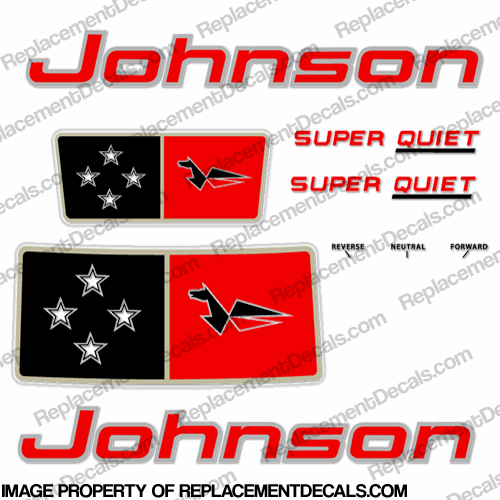 Johnson 1963 40hp - Super Quiet Decals INCR10Aug2021