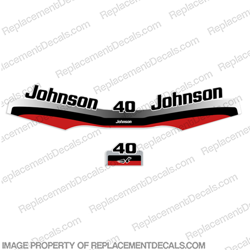 Johnson 40hp Decal Kit - 1997 - 1998 INCR10Aug2021