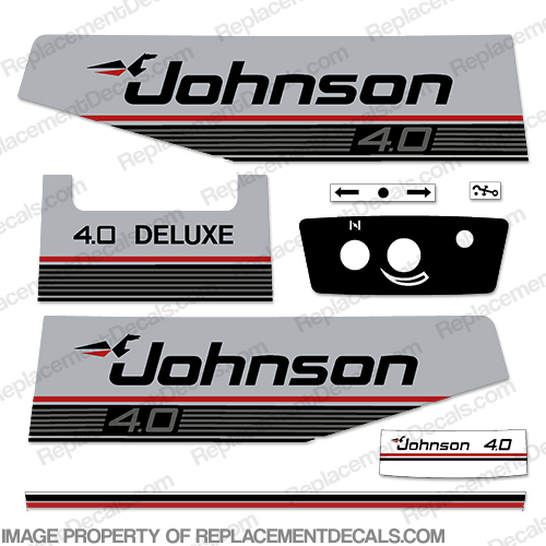Johnson 1987-1988 4hp Decal Kit INCR10Aug2021