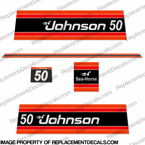 Johnson 1981 50hp Decals INCR10Aug2021