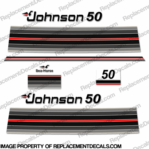 Johnson 1982 50hp Decals INCR10Aug2021