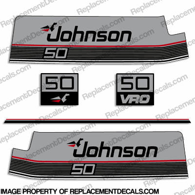 Johnson 1987-1988 50hp VRO Decals INCR10Aug2021