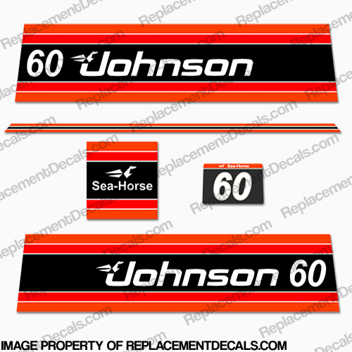 Johnson 1981 60hp Decals INCR10Aug2021