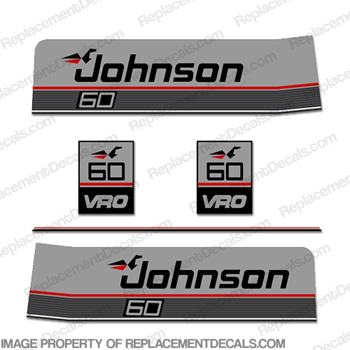 Johnson 1987-1988 60hp VRO Decals INCR10Aug2021
