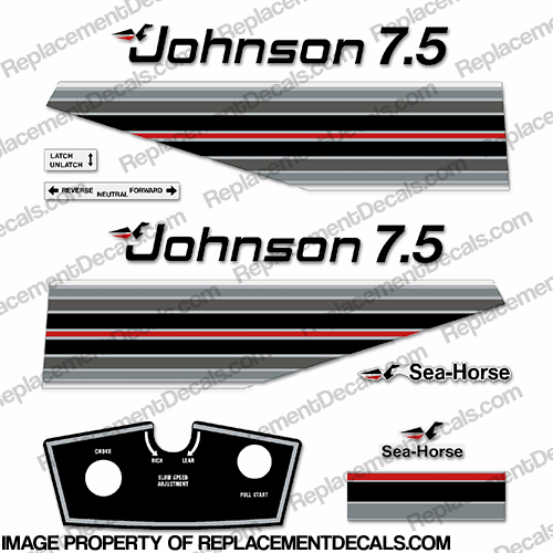 Johnson 1982 7.5hp Decals INCR10Aug2021