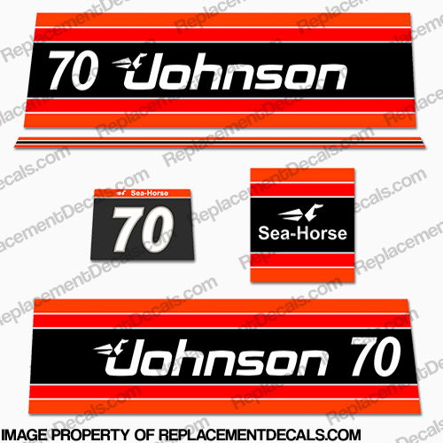Johnson 1981 70hp Decals INCR10Aug2021