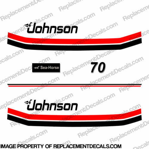 Johnson 1983 70hp Decals INCR10Aug2021